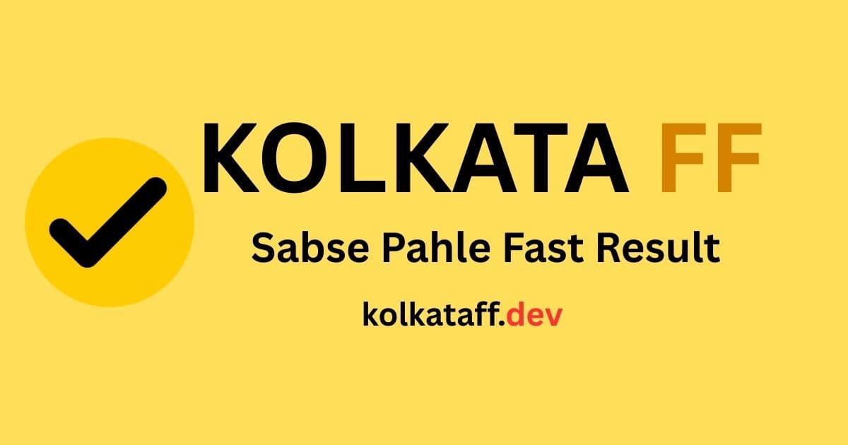 Kolkata FF Result Today❤️ (12 August 2026) Fatafat Tips, Chart